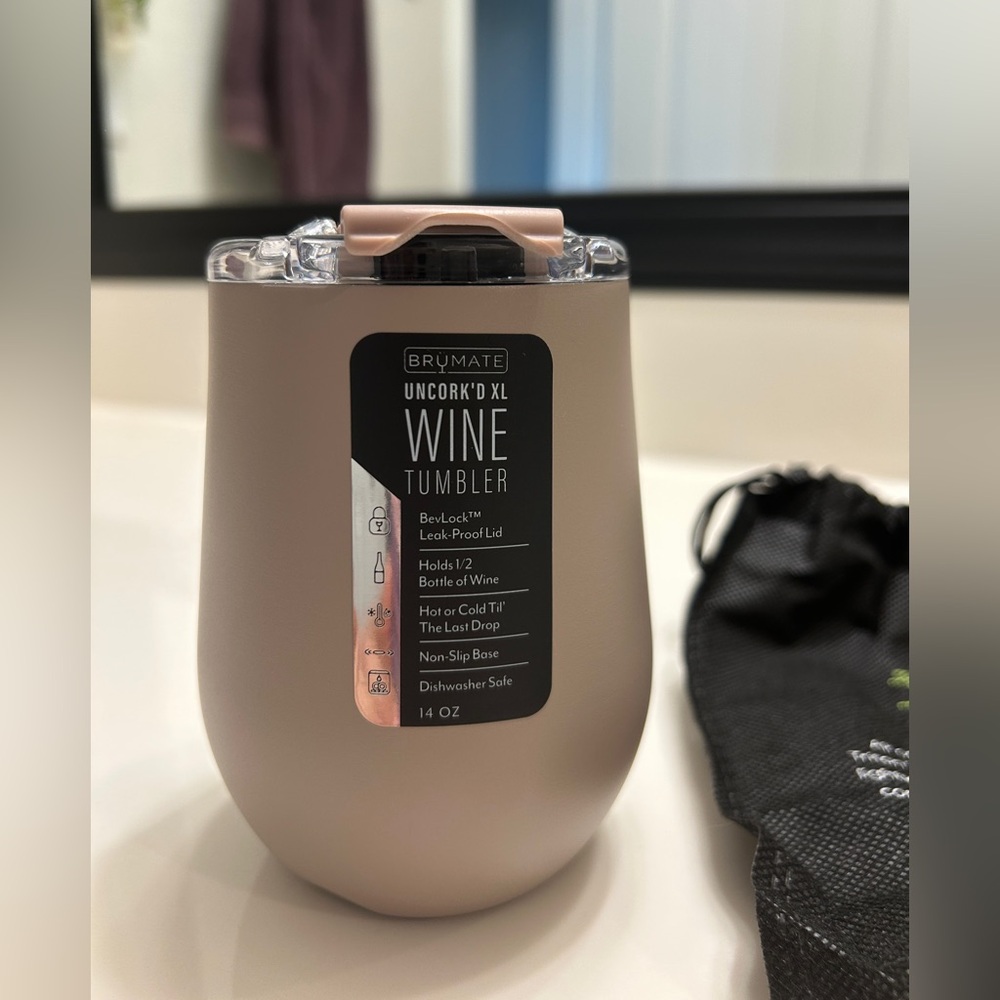 BrüMate Uncorked XL Wine Tumbler - Mocha
